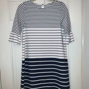 Lands End Striped Girls Dress